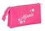 Disney Minnie Mouse Portatodo Triple - Organisateur de voyage et rangement pour enfants - 22 x 12 x 3 cm