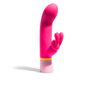 Platanomelón Vibromasseur Lapin Rose Double Stimulation Clitoris et Point G Silicone Hypoallergénique 15.4 cm