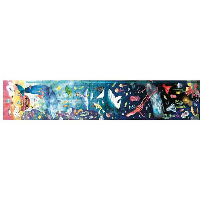 Puzzle Hape 150 x 30 cm 150 x 30 x 0,2 cm Marin 200 Pièces