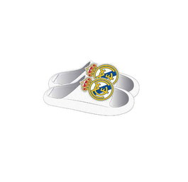 Cerdá Chanclas Real Madrid T28/29 - Sandales plates en EVA pour enfants (5 ans et plus) - Blanc