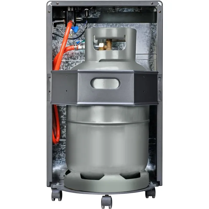 Qlima Poêle à gaz GH 825 C, 1300 W à 2500 W