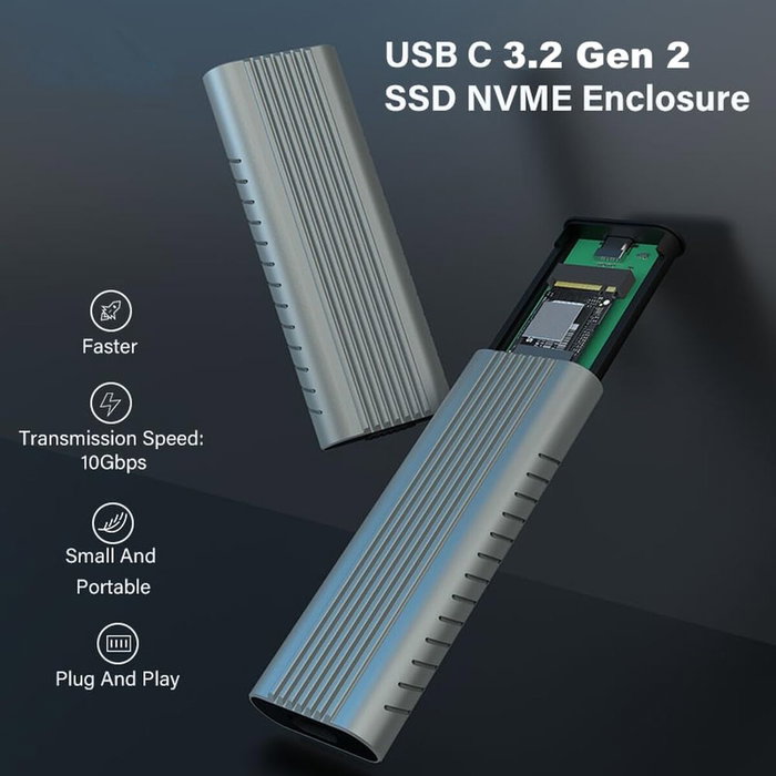 Boîtier Externe Ewent EW7025 Noir Gris