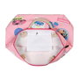 Barbie - Sac de plage Soleil Malibu, 37 x 52 x 17 cm, compartiment zip, deux anses, polyester, rose