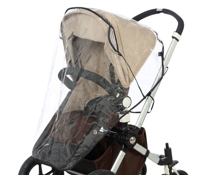 KioKids Protecteur de pluie et climat pour poussette, Transparente