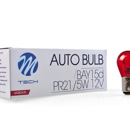M-Tech MTECZ16 Lampe Halogène Bay15D 12V 5W Rouge 10 Unités