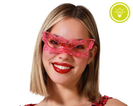 Lunettes Papillon avec Lumière LED Rose pour Femme Adulte