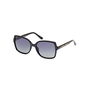 Guess Gafas GU00100 Polarisé 01D Lunettes de Soleil Femme Carrées Noires 55 mm