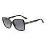 Guess Gafas GU00100 Polarisé 01D Lunettes de Soleil Femme Carrées Noires 55 mm