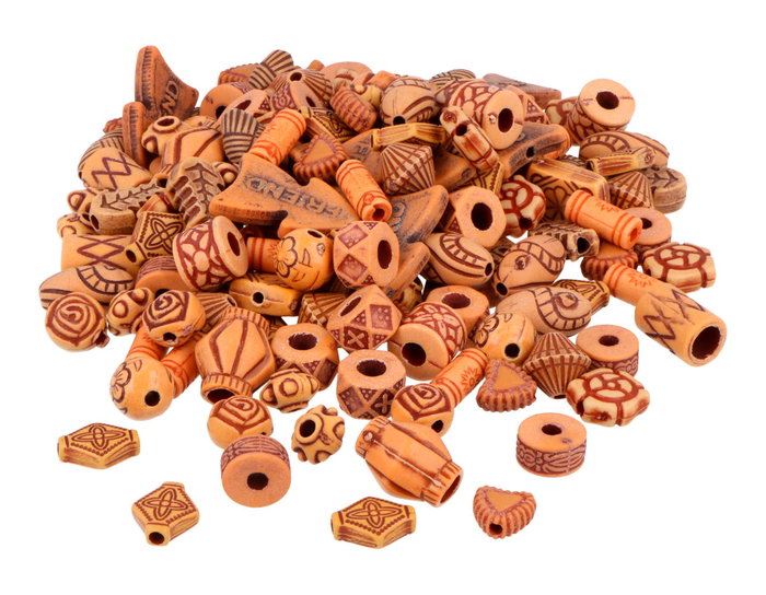 Innspiro Perles de style ethnique ancien opaques formes mixtes 5-14mm Innspiro Perles de style ethnique ancien opaques formes mixtes 5-14mm
