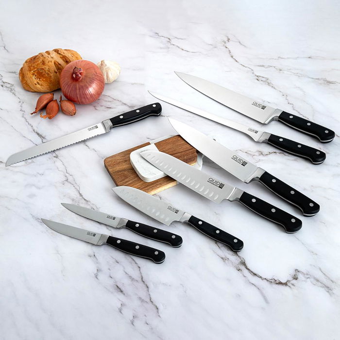Cuchillo Pan Acero Inoxidable Inox Chef Black Quid Professional 20 cm (36 Unidades) Cuchillo Pan Acero Inoxidable Inox Chef Black Quid Professional 20 cm (36 Unidades)