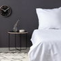 BigBuy Home Parure de lit Satin King Blanc 3 pièces