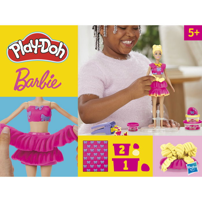 Play-Doh Barbie Dentelles et nœuds, coffret de pâte à modeler Play-Doh Barbie Dentelles et nœuds, coffret de pâte à modeler