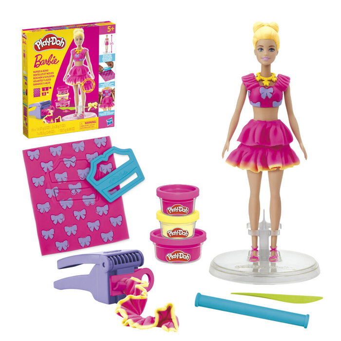 Play-Doh Barbie Dentelles et nœuds, coffret de pâte à modeler Play-Doh Barbie Dentelles et nœuds, coffret de pâte à modeler