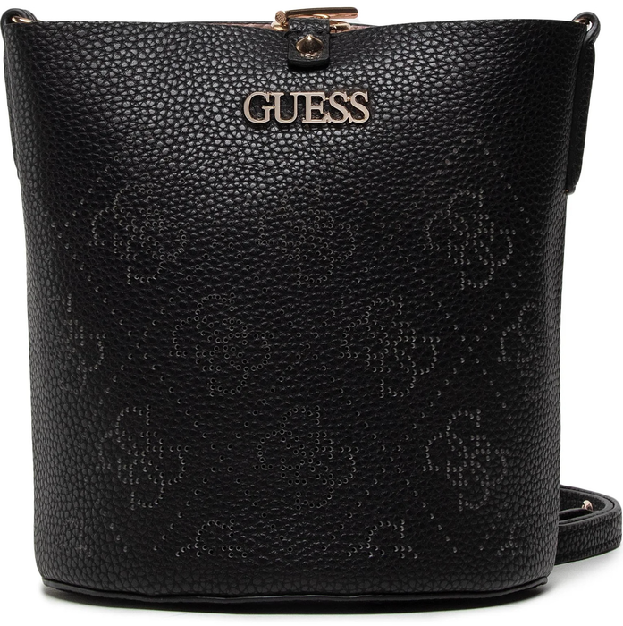 Guess Amara Sac à Main en Textile Polyester Noir Logo 4G, 22 x 20.5 x 14 cm, Modèle HWSG8493010 Guess Amara Sac à Main en Textile Polyester Noir Logo 4G, 22 x 20.5 x 14 cm, Modèle HWSG8493010