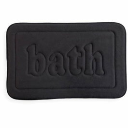 Today Tapis de bain mémoire de forme Utility - 40 x 60 cm - Noir
