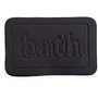 Today - Tapis de bain mémoire de forme Utility, anti-dérapant, 40 x 60 cm, noir, en polyester et PVC