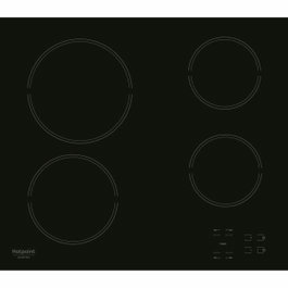 Hotpoint HR631C Table de cuisson vitrocéramique 4 foyers 60 cm Noir