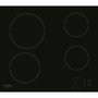 Hotpoint HR631C Table de cuisson vitrocéramique 4 foyers 60 cm Noir