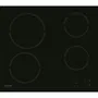 Hotpoint HR631C Table de cuisson vitrocéramique 4 foyers 60 cm Noir - 6200 W, interface sensitive, sécurité enfant