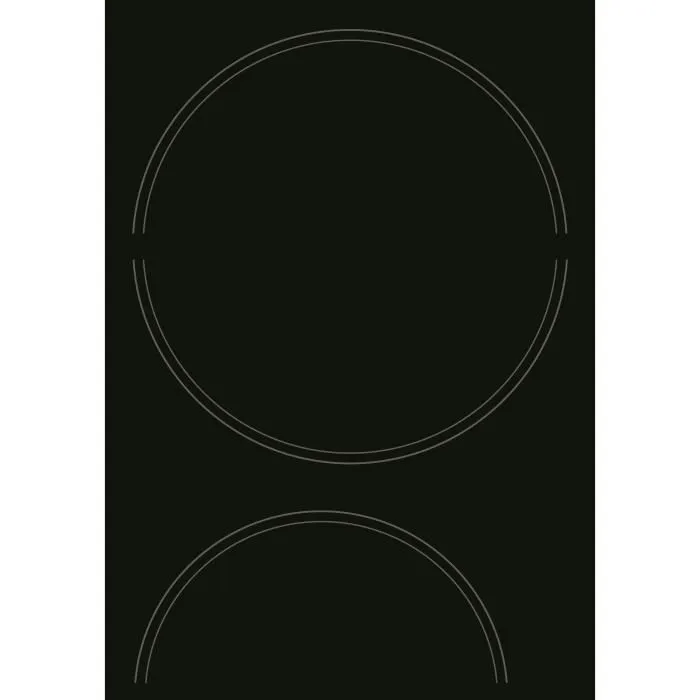 Hotpoint HR631C Table de cuisson vitrocéramique 4 foyers 60 cm Noir - 6200 W, interface sensitive, sécurité enfant