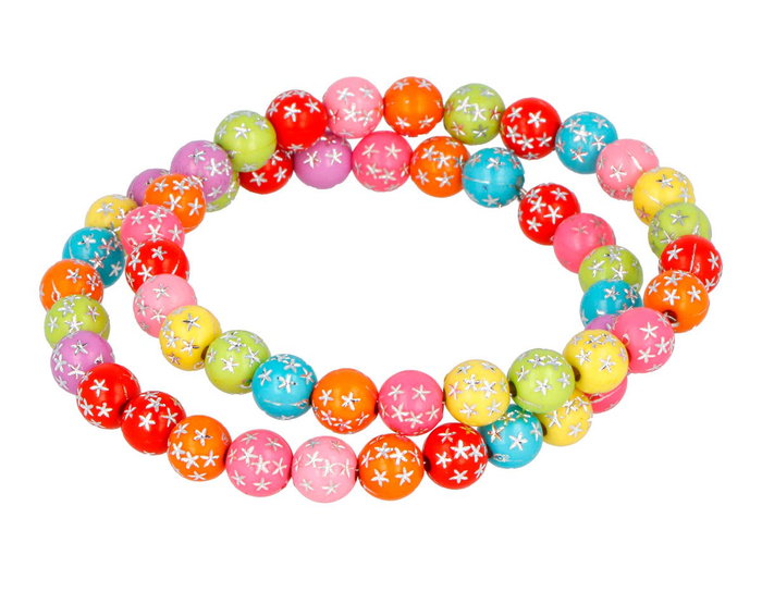 Innspiro Assortiment de perles rondes avec étoiles de 7,5 mm, 750 pièces
