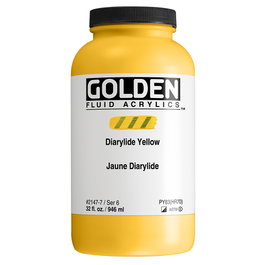 Golden Amarillo Diarilato Peinture Acrylique Fluide 946 ml
