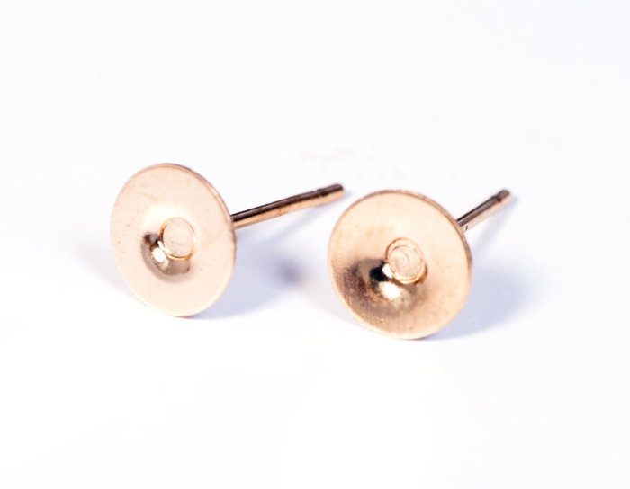 Innspiro Boucles d'oreilles métalliques pour incrustation dorées 6x12mm Innspiro Boucles d'oreilles métalliques pour incrustation dorées 6x12mm