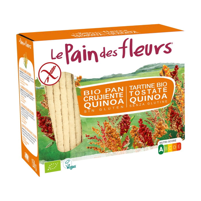 Le Pain des Fleurs Crackers croustillants à la quinoa Bio sans gluten