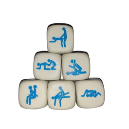 Jeu de dés érotique Divertysex Blanc 25 Unités