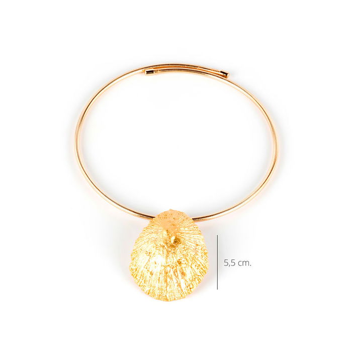 Shabama Collier CALOBRA ÉLASTIQUE Or Brillant Femme 1 pièce