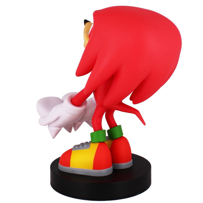 Cable Guy Figurine Porte-Câble Knuckles de Sonic 21cm - Support pour Téléphone, Manettes PS5 DualSense, Xbox Series S/X et iPhone