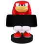 Cable Guy Figurine Porte-Câble Knuckles de Sonic 21cm - Support pour Téléphone, Manettes PS5 DualSense, Xbox Series S/X et iPhone