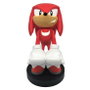Cable Guy Figurine Porte-Câble Knuckles de Sonic 21cm - Support pour Téléphone, Manettes PS5 DualSense, Xbox Series S/X et iPhone