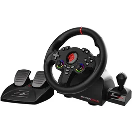 Subsonic Volant gaming SUBSONIC avec double joysticks LED et levier