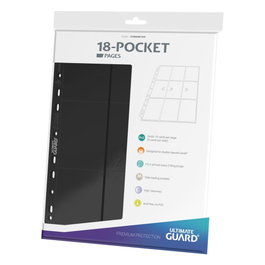 Ultimate Guard 18-Pocket Pages Side-Loading - Noir
