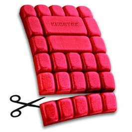 DUVER MultiPAD Protection de genou rembourrée, Rouge, 250x150x20 mm