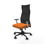 Piqueras y Crespo Chaise de Bureau Albacete Orange et Noir