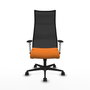 Piqueras y Crespo Chaise de Bureau Albacete Orange et Noir