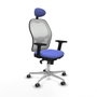 Piqueras y Crespo 2D086G1 Chaise de Bureau avec Appui-tête Bleu clair