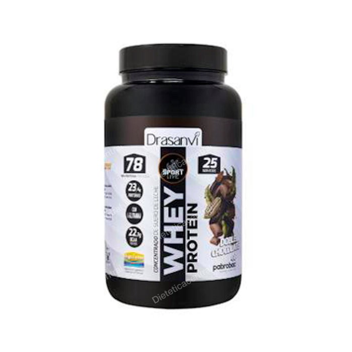 DRASANVI SPORT LIVE Whey Protein Conc. Double Chocolat 750g DRASANVI SPORT LIVE Whey Protein Conc. Double Chocolat 750g