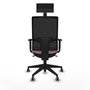 Piqueras y Crespo Chaise de Bureau Horna Rose avec Appui-tête