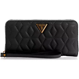 Guess Elenia Portefeuille en textile Noir
