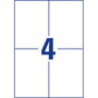 Avery Zweckform - 3483 - Étiquettes adhésives Avery 105 x 148 mm, format A4, par paquet