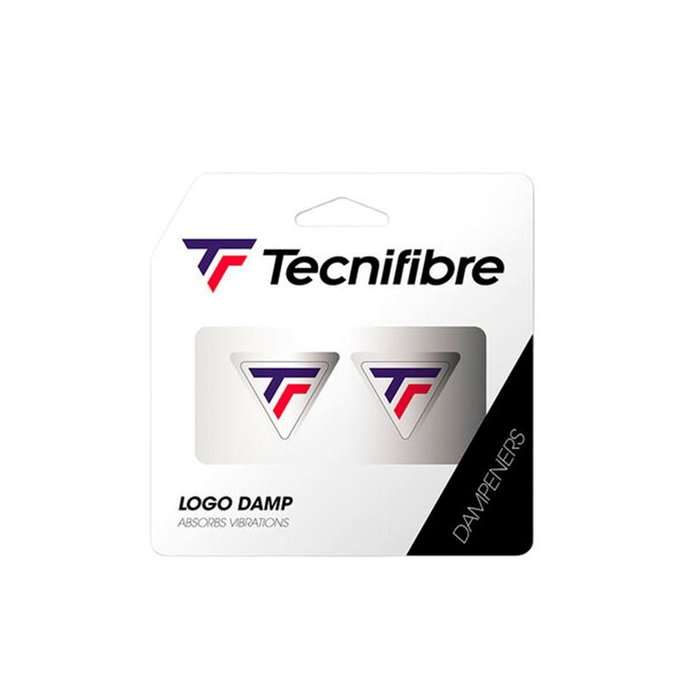 Antivibrateur Tecnifibre Logo Damp Blanc Antivibrateur Tecnifibre Logo Damp Blanc