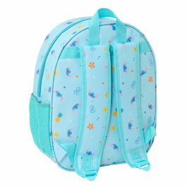 SAFTA Sac à dos enfant Lilo & Stitch 3D Bleu clair