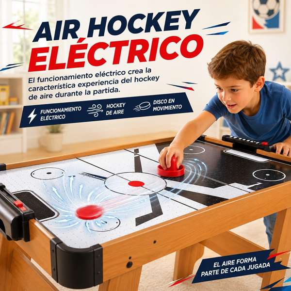 JugaToys Air Hockey électrique 102x51x65cm JugaToys Air Hockey électrique 102x51x65cm