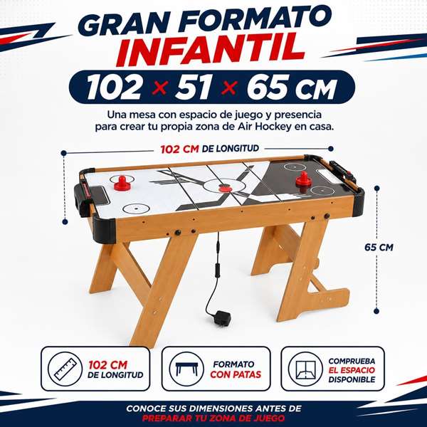 JugaToys Air Hockey électrique 102x51x65cm JugaToys Air Hockey électrique 102x51x65cm