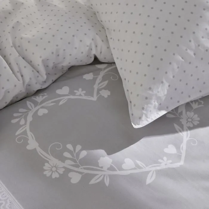 Today Parure de lit Constance - Housse de couette 246x240 cm et 2 taies d'oreiller 63x63 cm, Gris Today Parure de lit Constance - Housse de couette 246x240 cm et 2 taies d'oreiller 63x63 cm, Gris