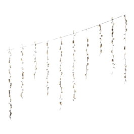Lumineo Rideau de LED Compact blanc chaud, 256 LED, 375 x 60 cm