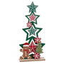 BigBuy Home Sapin de Noël Multicouleur Bois Etoiles